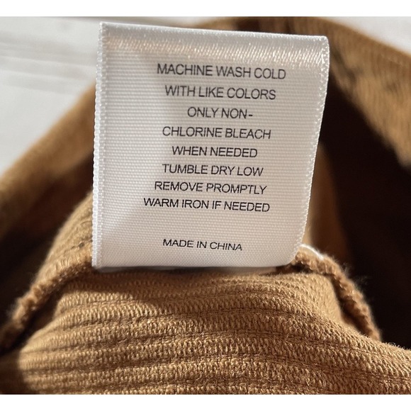 A Loves A Brown Corduroy Button‎ Fron Mini Skirt Size 2 Fall Fashion - Picture 5 of 7